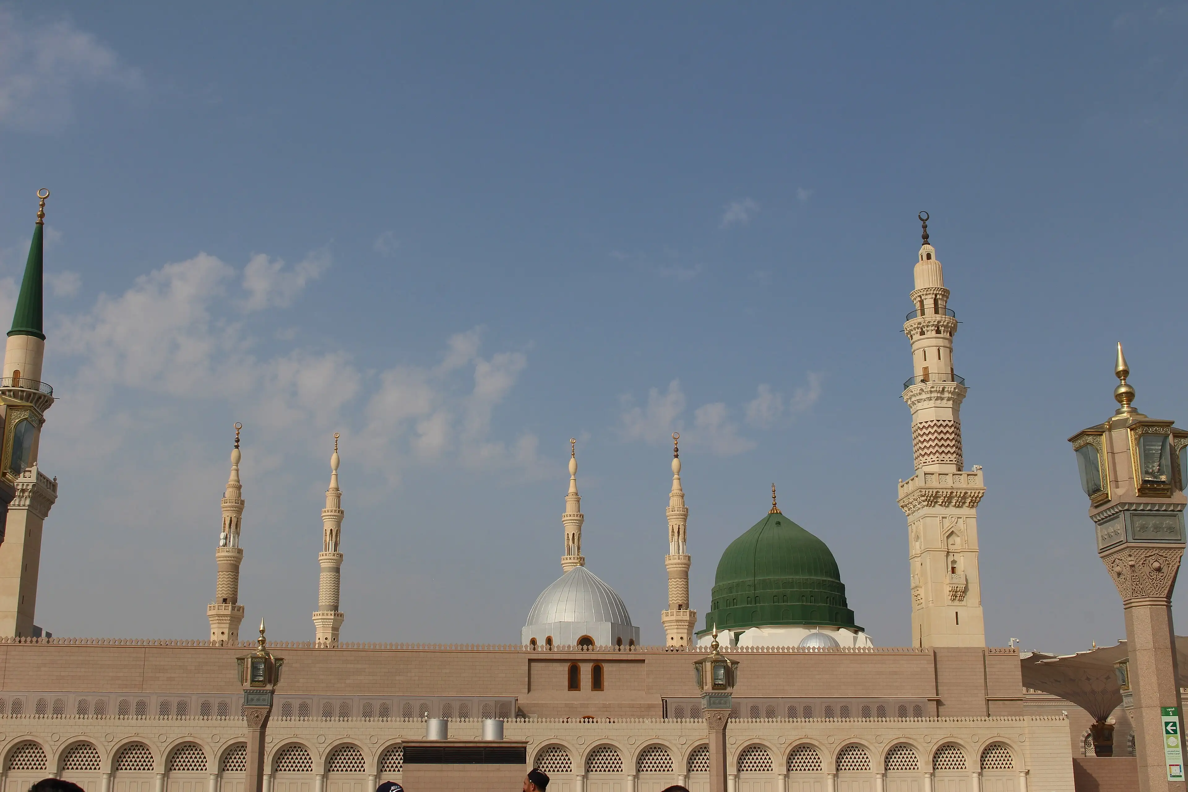 The Green Dome of the Prophet's Mosque in Madinah