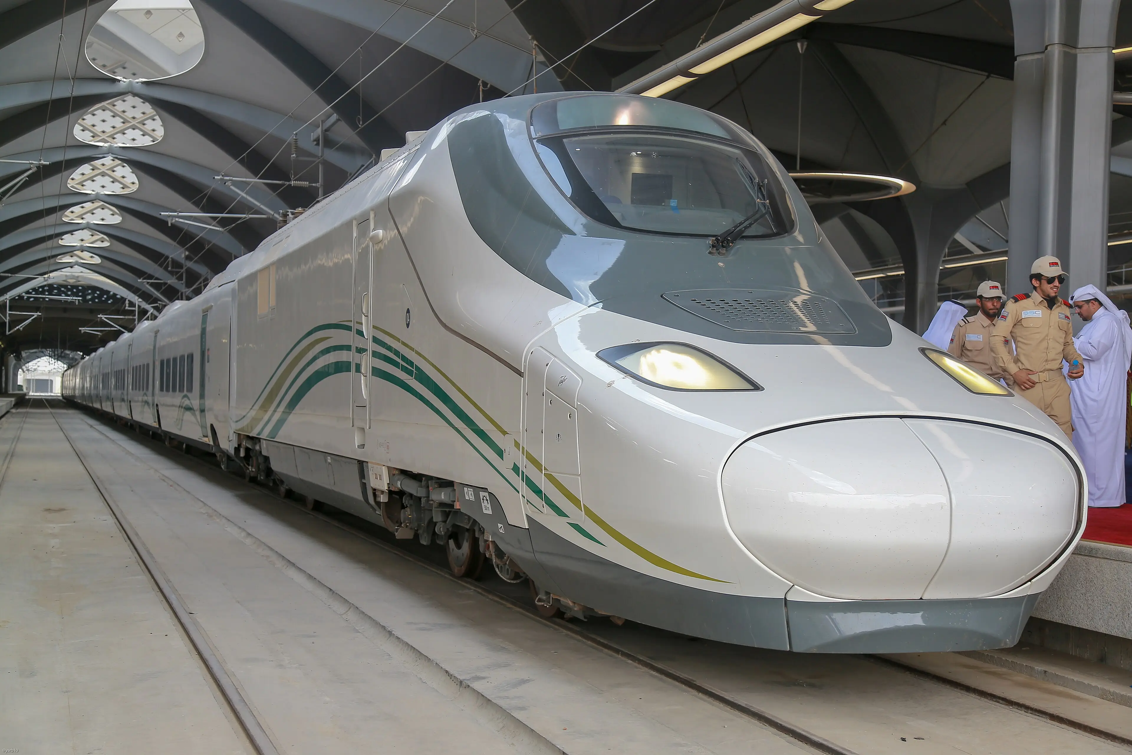 Haramain high-speed train at a station