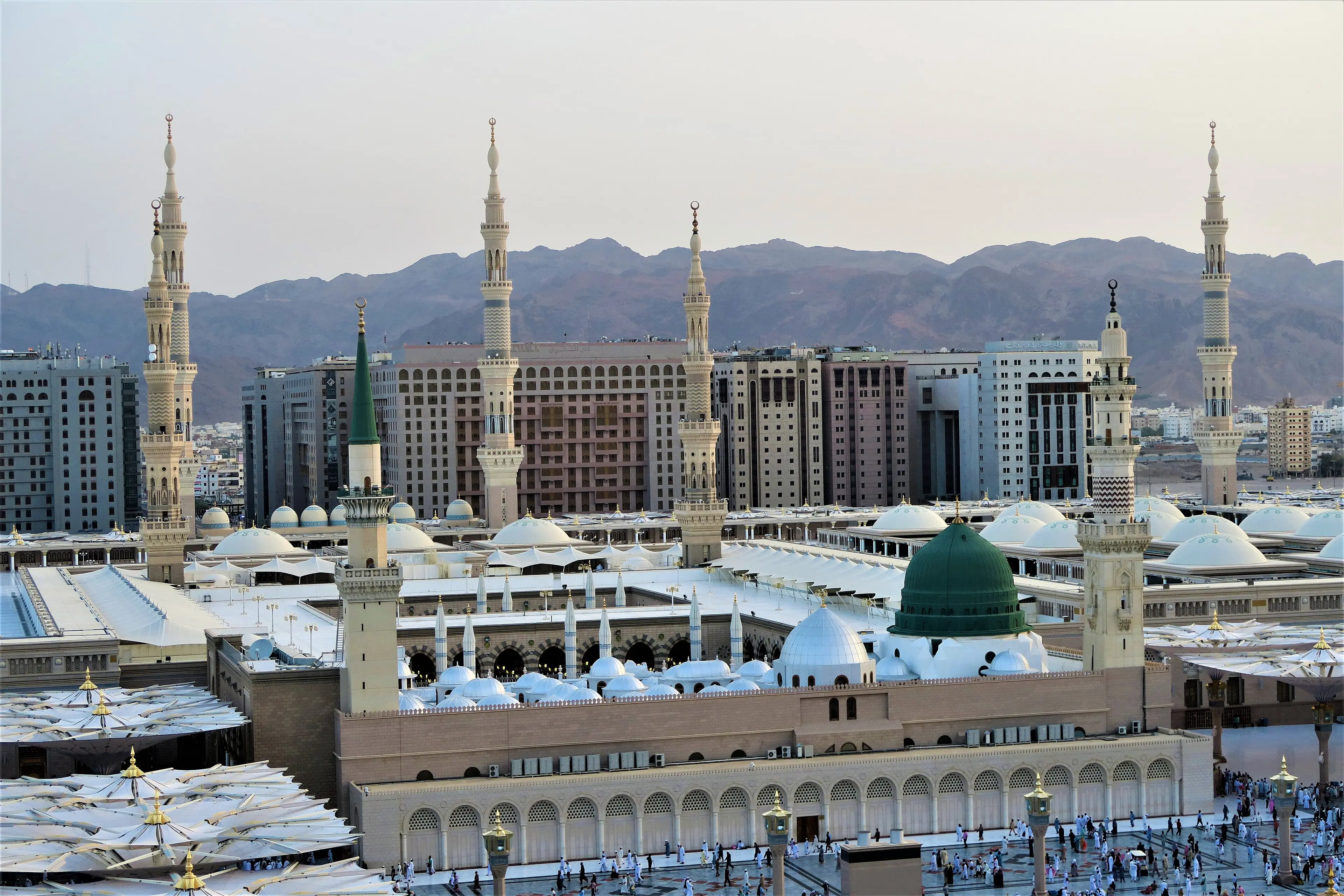 Aerial view of the Prophet's Mosque