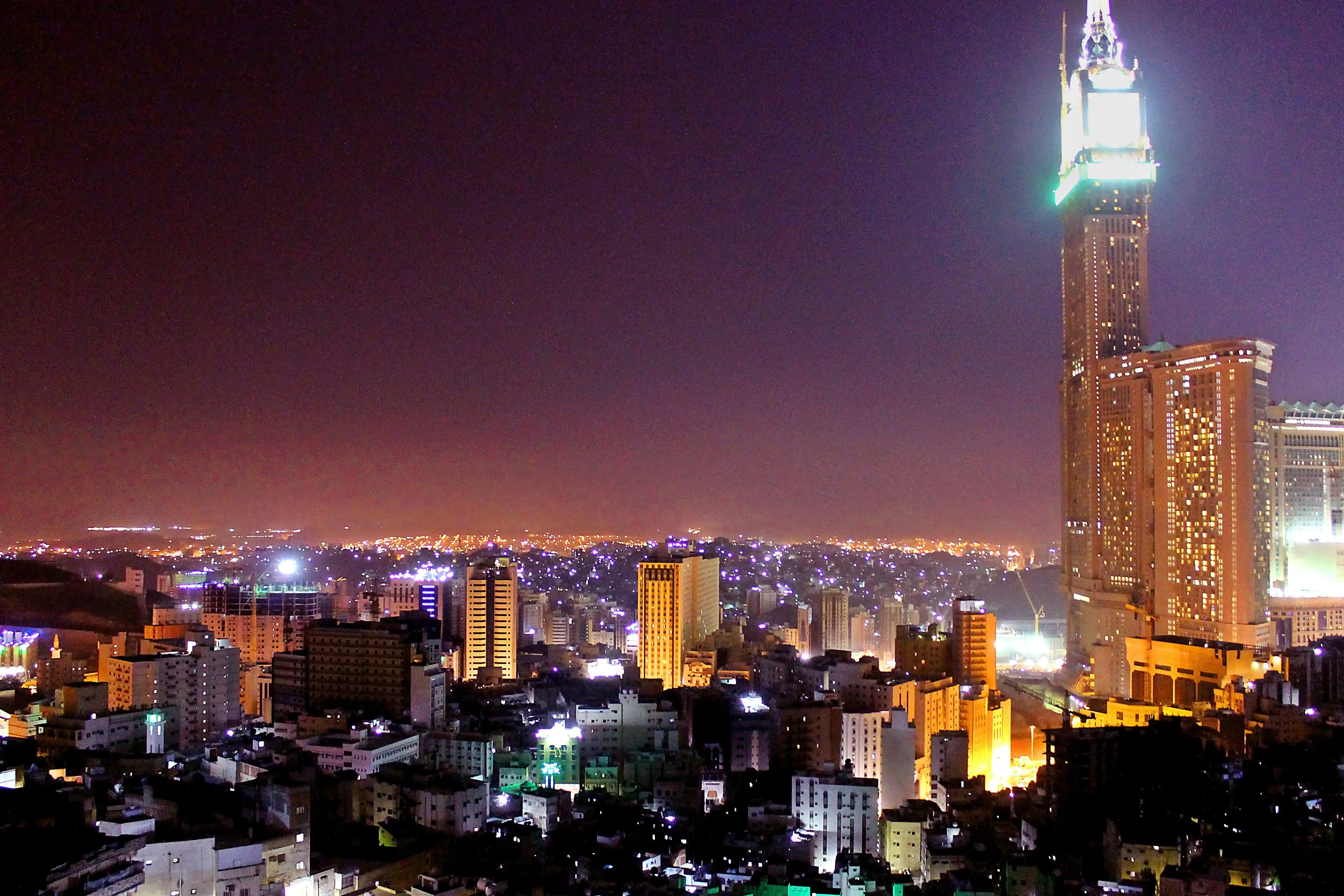 Makkah at night